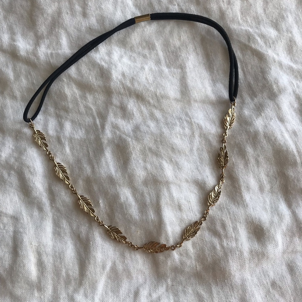 Feather charm headwear